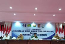 Sekda Sultra Hadiri Rakor Pengendalian Inflasi Secara Virtual yang Dipimpin Mendagri