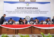 DPRD Gelar Paripurna HUT Sultra ke-59