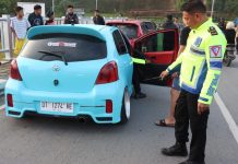 Tertibkan Balapan Liar, Polresta Kendari Amankan Empat Unit Mobil dan Empat Unit Sepeda Motor