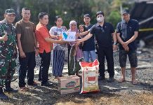 Korban Kebakaran di Desa Puubunga Kolaka Dapat Bantuan dari PT Vale