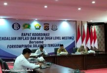 Sekda Sultra Hadiri Rakor Pengendalian Inflasi Daerah