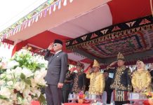 Sekda Sultra Jadi Inspektur Upacara HUT ke-20 Kabupaten Konsel