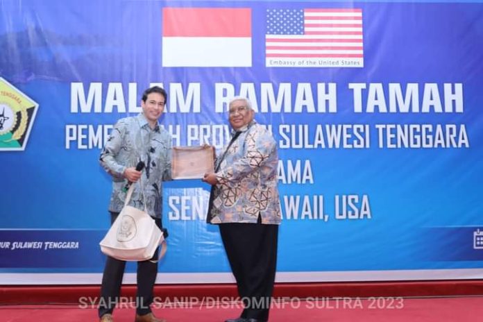 Ramah tamah Pemprov. Sultra bersama Senator Hawaii