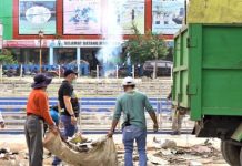 Pemkot Kendari Lakukan Pembersihan di Seputaran Kali Kadia