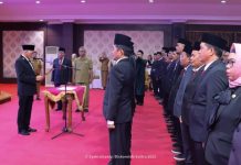 10 Pejabat Pimpinan Tinggi Pratama Lingkup Pemprov Sultra Dilantik, Berikut Nama- nama Pejabat yang Dilantik