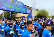 Ditlantas Polda Sultra Sukses Gelar Traffic Run 2023