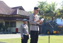 Pimpin Apel Gelar Pasukan Pilkades Serentak, Ini Pesan Kapolres Konsel