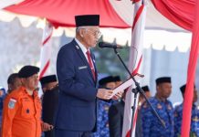 Sekda Sultra Jadi Inspektur Upacara Peringati Hari Kesaktian Pancasila