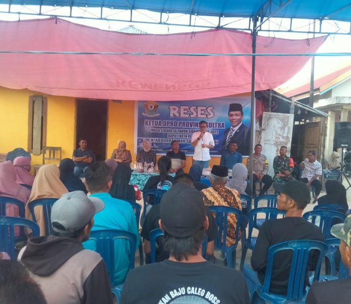 Reses Ketua DPRD Sultra, Abdurrahman Shaleh di Kecamatan Mandonga