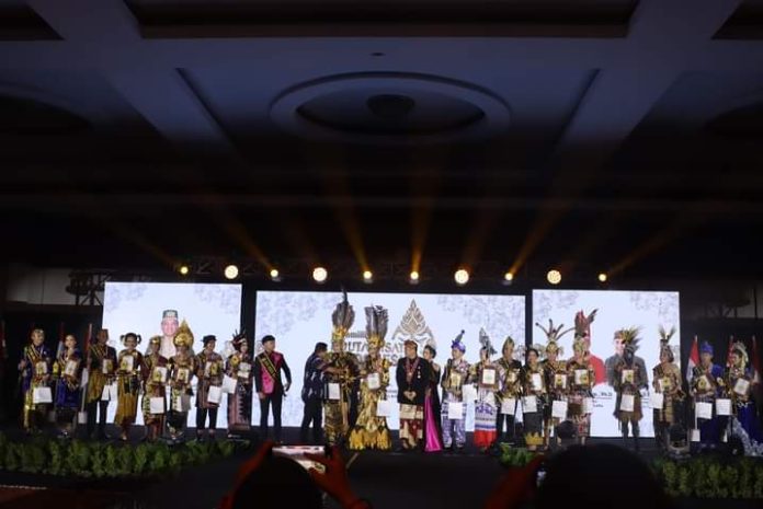 Malam puncak pemilihan duta wisata tingkat nasional di Sahid Azizah Hotel Kendari, Senin 27 November 2023.