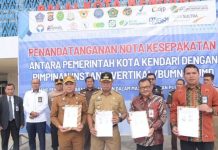Pj Wali Kota Kendari Teken Perpanjangan MPP dengan Instansi Vertikal dan BUMN