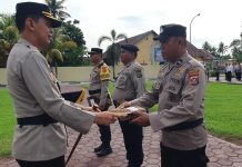 Ungkap Kasus Narkoba, 4 Personel Polsek Kolono Terima Penghargaan