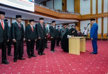 Sekda Lantik Sejumlah Kepala Sekolah Lingkup Dikbud Sultra