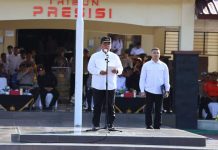 Pj Gubernur Sultra Pimpin Apel Gelar Pasukan Pam TPS dan BKO Polres