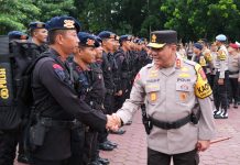 Kapolda Sultra Pimpin Pergeseran 1.787 Pasukan BKO Pengamanan TPS