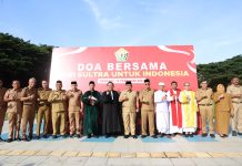 Andap Pimpin Apel Gabungan dan Doa Bersama Dari Sultra Untuk Indonesia