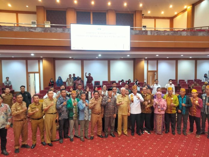 Revitalisasi Bahasa Daerah Tahun 2024 di Kantor Gubernur Sultra, Senin 26 Februari 2024. (Foto : Rk/datasultra.com)