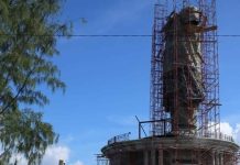Progres Pembangunan Patung Oputa Yi Koo di Kota Baubau Capai 92 Persen