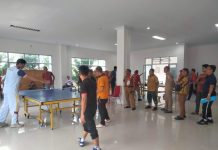 Meriahkan HUT Sultra ke-60, Dinas Cipta Karya Sultra Gelar Lomba Tenis Meja