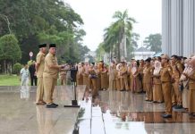 Usai Libur Lebaran, Pj Gubernur Pimpin Apel Gabungan dan Halal Bihalal Lingkup Pemprov Sultra