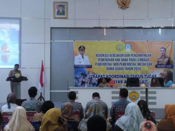 Menuju Kota Layak Anak, Pemkot Baubau Kejar Pemenuhan Data Selama Dua Minggu.