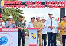 Presiden Jokowi Resmikan Inpres Jalan Daerah di Mubar Sepanjang 14 Kilometer