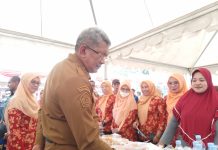 Dinas Ketapang bersama DWP Kendari Gelar Pangan Murah dan Kuliner Murah