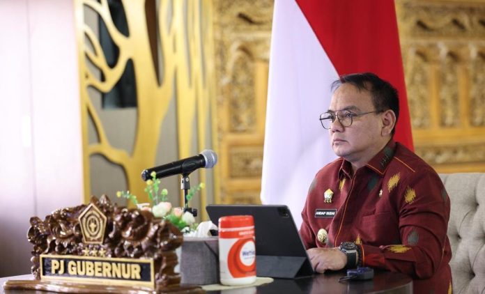 Pj Gubernur Sultra Ikuti Rakor Kesiapan Pilkada 2024.