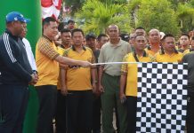 Jelang HUT Bhayangkara ke-78, Polresta Kendari Gelar Olahraga Bersama