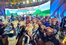 Pj Gubernur Sultra Hadiri Puncak Peringatan Hari Anak Nasional ke-40 di Papua