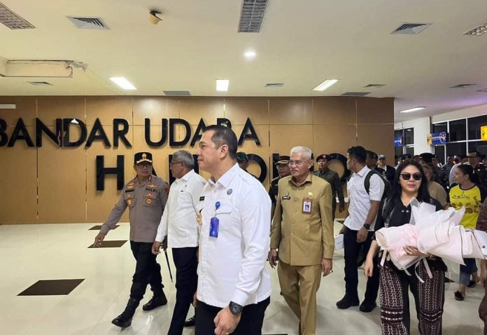 Kepala BNN RI ke Sultra, Sekda Asrun Lio Lakukan Penjemputan.