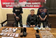 Dua Pengedar Sabu Sistem Tempel di Muna Ditangkap