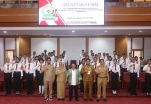 Silaturahmi dengan Calon Paskibraka Sultra, Andap: Jadilah Pemimpin Yang Berintegritas