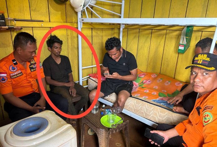 Pekerja tambang bernama Ilham (31) yang hilang di hutan kawasan IUP PT Risky Sinar Biokas (RSB) ditemukan selamat.