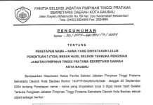 Tiga Nama Lolos Seleksi Final Sekda Kota Baubau: Menuju Tahap Akhir Pengisian Jabatan Penting
