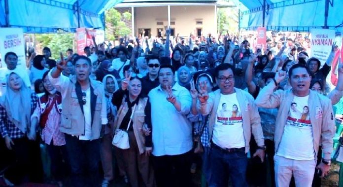 Paslon Wali Kota Kendari, Yudhi-Nirna Kampanye di kecamatan Puuwatu Kota Kendari.