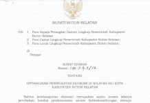 Optimalisasi Ekonomi Ibu Kota, Pj Bupati Buton Selatan Terbitkan Kebijakan Strategis