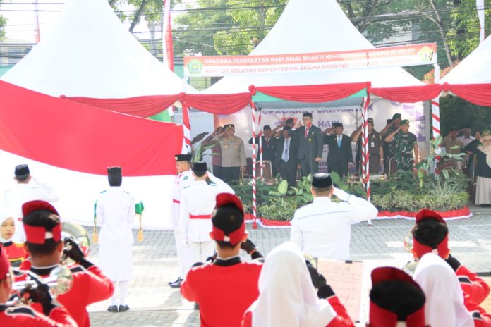 Peringatan HAB ke-79 di Kanwil Kemenag Sultra, Jumat (03/01/2025).
