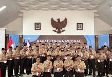 Konsolidasi Organisasi, Kwarda Sultra Pimpinan Asrun Lio Ikut Sukseskan Rakornas Gerakan Pramuka