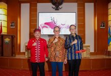 Pengukuhan Kepala OJK, Pj Gubernur: Lindungi Masyarakat Sultra dari Investasi Ilegal dan Pinjol Ilegal