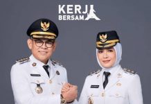 Pasangan H Yusran Fahim dan Wa Ode Hamsinah Bolu Resmi Dilantik sebagai Wali Kota dan Wakil Wali Kota Baubau