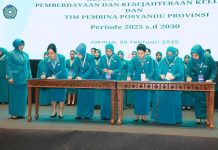 Arinta Nila Hapsari Resmi Pimpin TP PKK dan Posyandu Sultra 2025-2030