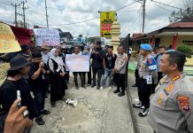 AJI Kendari-IJTI Sultra Protes 2 Jurnalis Dipaksa Menjadi Saksi