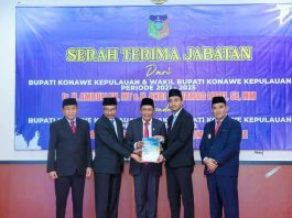 Rifqi Saifullah Razak dan Muhamad Farid Resmi Pimpin Konawe Kepulauan, Wagub Sultra Tekankan Dukungan dan Sinergi