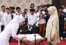 Ketua Dekranasda Sultra Lantik 16 Ketua Dekranasda Kabupaten/Kota Masa Bakti 2025-2030