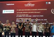 Gubernur Sultra Andi Sumangerukka Raih Penghargaan Pembina BUMD Terbaik 2025