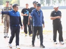 Wakil Gubernur Sultra Ajak SKPD Jaga Kebersihan MTQ Kendari Lewat Senam dan Kerja Bakti Bersama