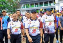 Gubernur Sultra Melepas Jalan Sehat Bayangkara dan OPD di MTQ