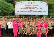 HUT Bhayangkara Ke-79, 629 Personel Polda Sulawesi Tenggara Naik Pangkat