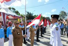 Lomba GJI Dimulai, UMKM Bergeliat dan 800 Bendera Merah Putih Dibagikan